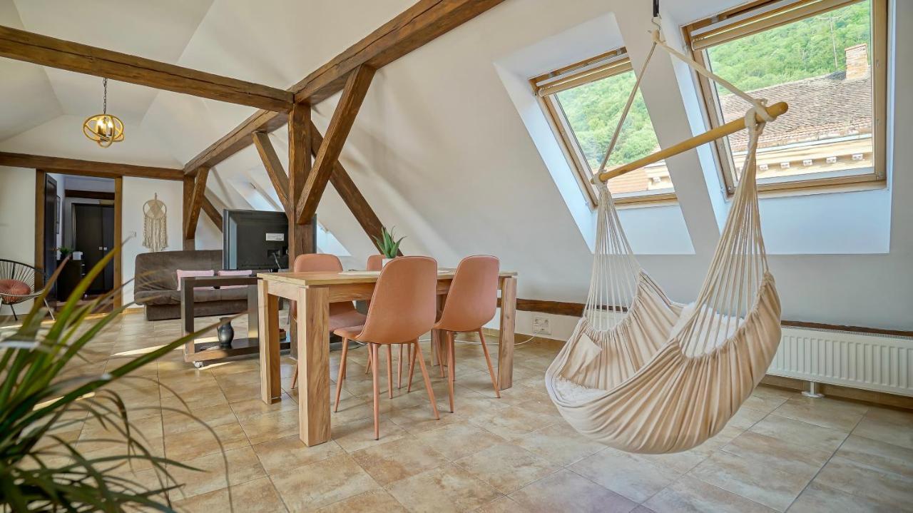 Rooftop Proprety With Large Terrace & Stunning Views - Braşov Dış mekan fotoğraf